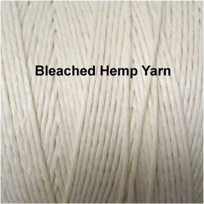 bleached white twine rope natural hemp