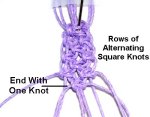 Alternating Square Knots