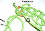 Weave End Through First Knot