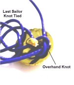 Tie First Half of Square Knot