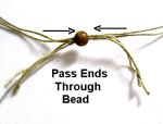 Pass Ends Through Bead