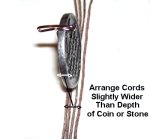 Depth of Coin = Width of Cords