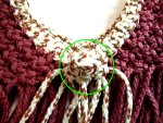 Square Knot Button Detail